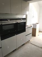New kitchen units with kitchen appliances