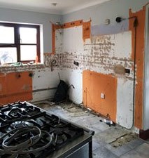 Old kitchen removed